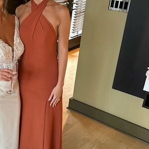 Women’s size small burnt orange gown